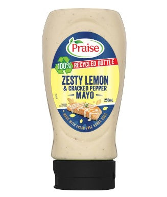 Praise Mayo Zesty Lemon & Cracked Pepper 250ml
