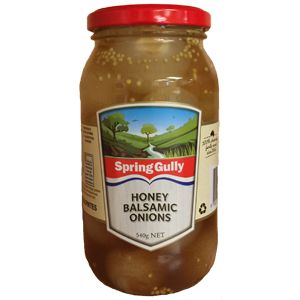 Spring Gully Honey Balsamic Onions 540g