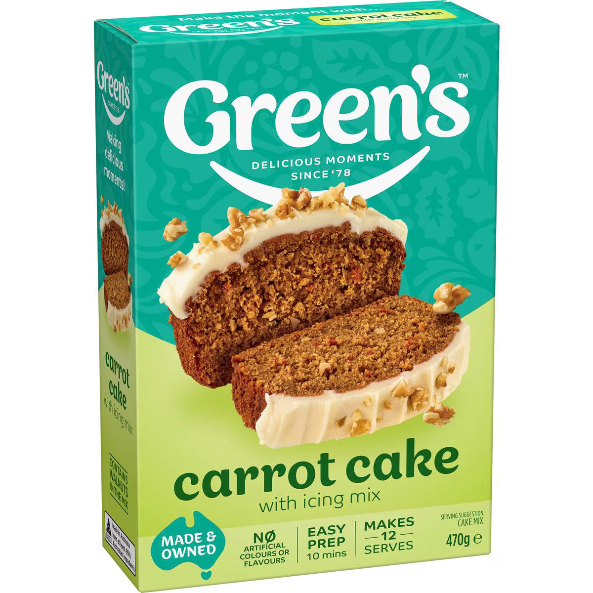 Green's Cake Mix Traditional Carrot 470g