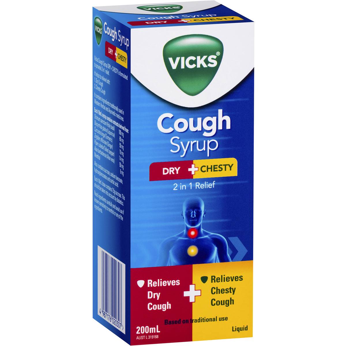 Vicks Cough Syrup Dry & Chesty 200ml