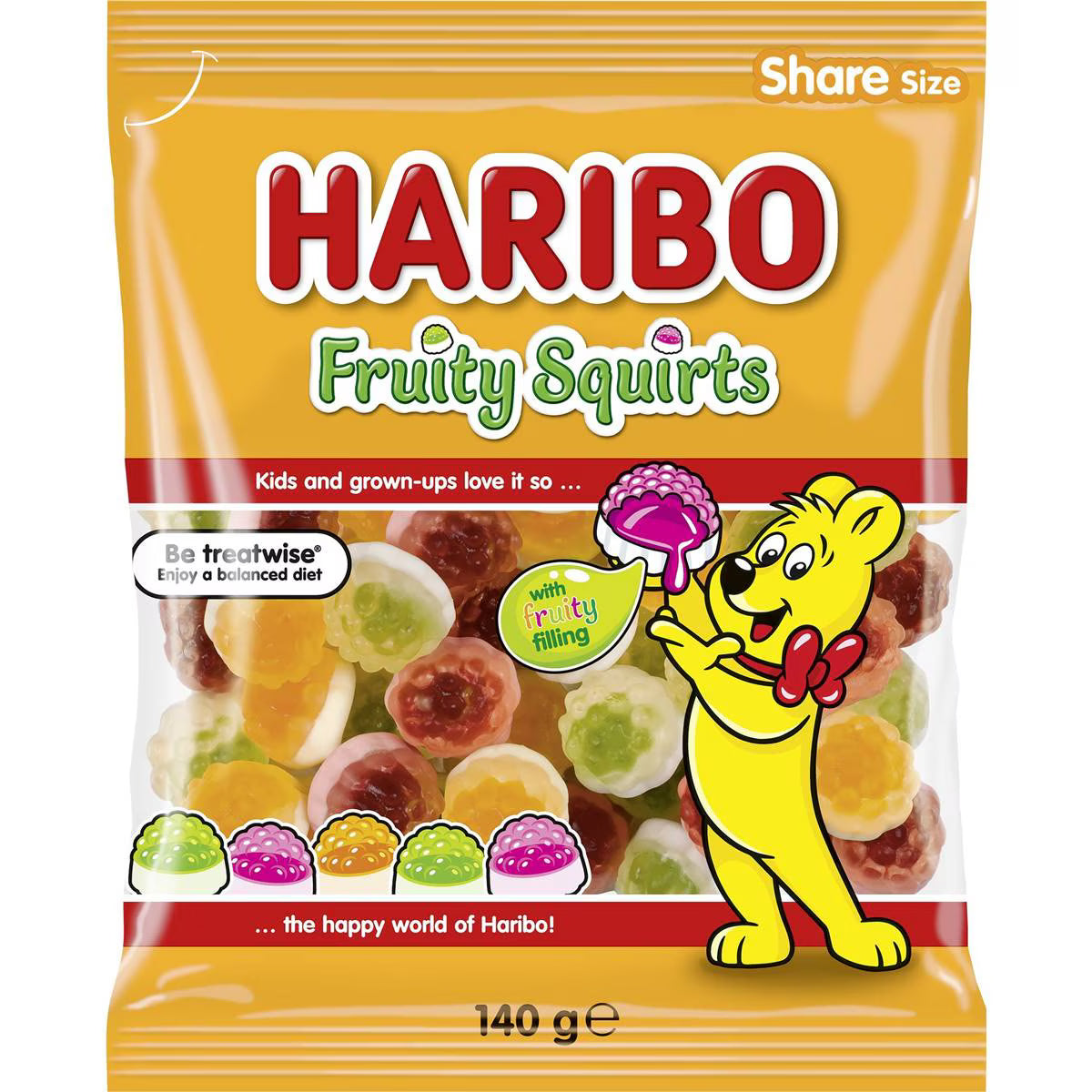 Haribo Fruity Squirts 140g