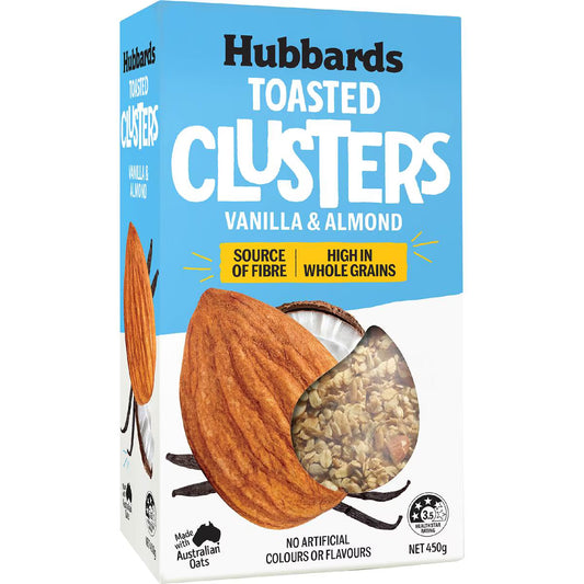 Hubbards Vanilla & Almond Toasted Clusters 450g