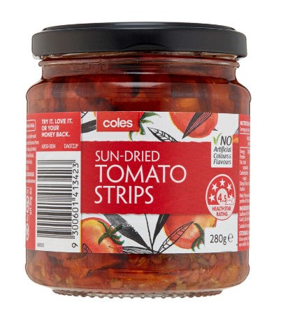 Coles Sun-Dried Tomato Strips 280g