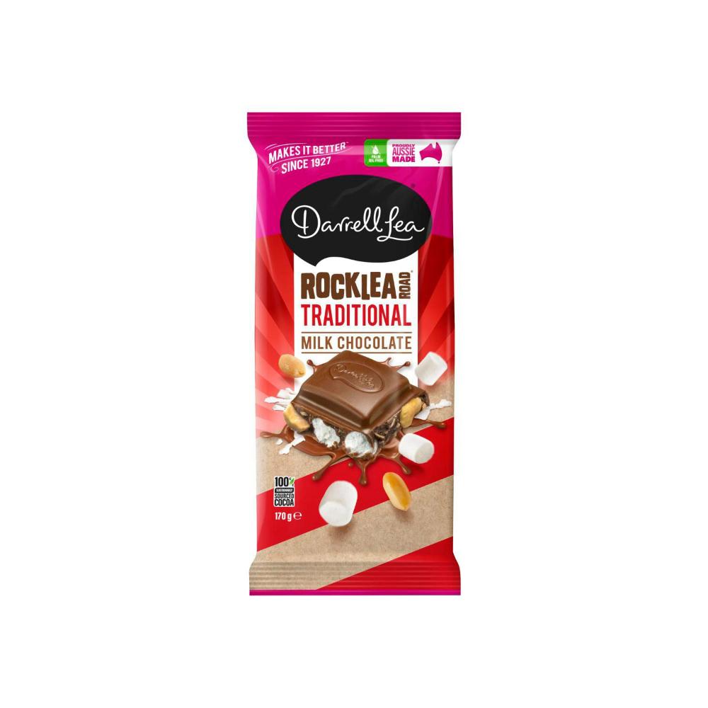 Darrell Lea Rocklea Road Block Traditional Chocolate 170g