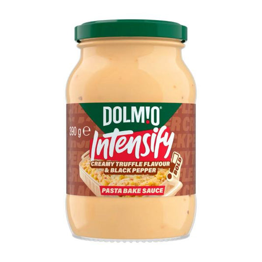Dolmio Intensify Creamy Truffle Flavour & Black Pepper Pasta Bake Sauce 390g