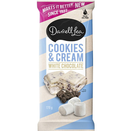 Darrell Lea Block Cookies & Cream 170g