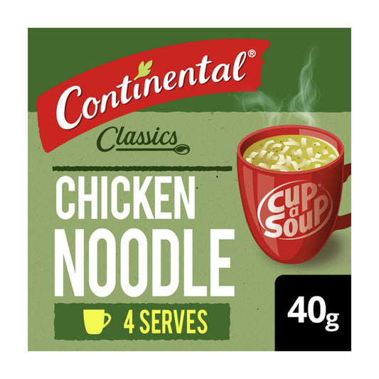 Continental Cup A Soup Original Chicken Noodle (4pk) 40g