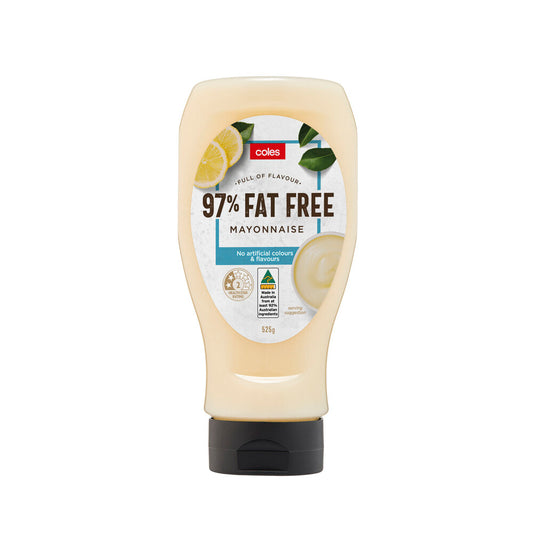 Coles 97% Fat Free Mayonnaise  525g