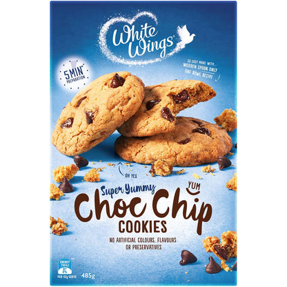 White Wings Cookie Mix Soft Centred Choc Chip 485g