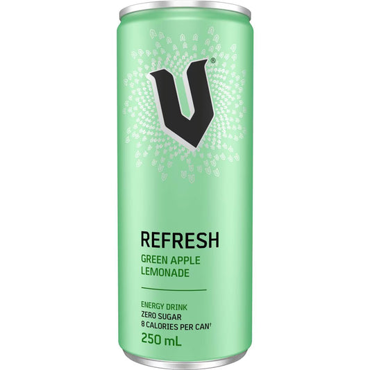 V Energy Refresh Green Apple Lemonade Can 250mL