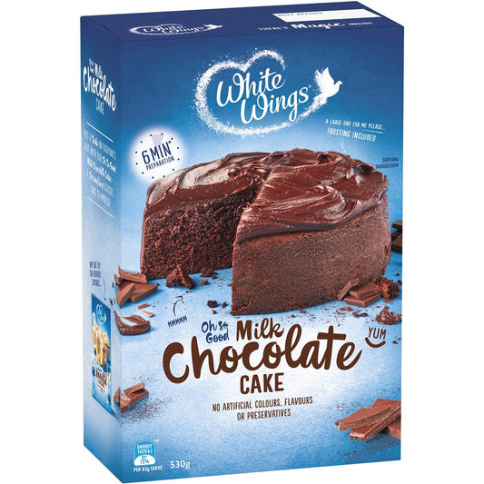White Wings Cake Mix Milk Chocolate Cake 530g