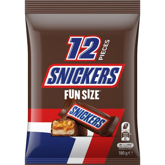 Snickers Milk Chocolate Fun Size Snack & Share Bag 180g