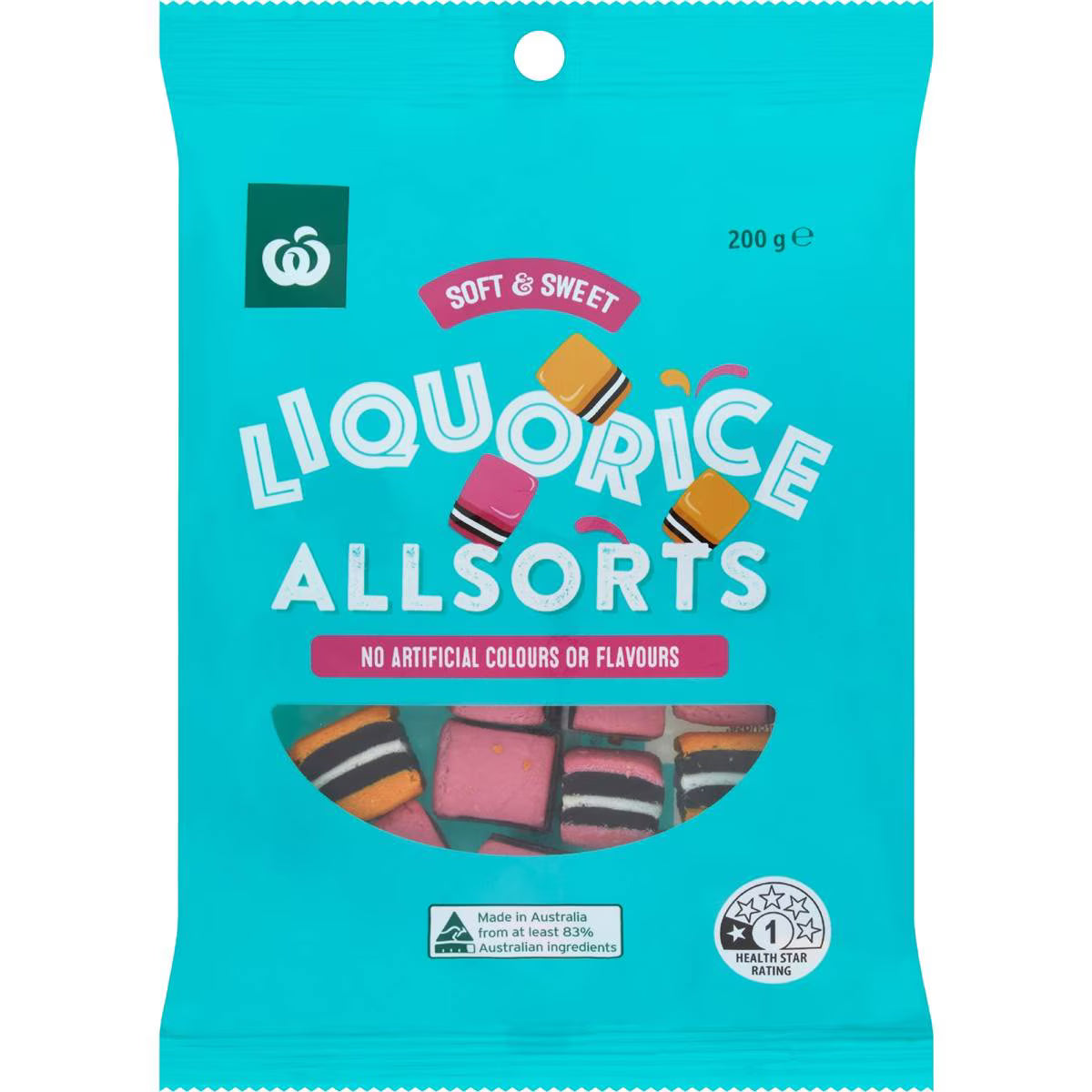 Woolworths Liquorice Allsorts 200g
