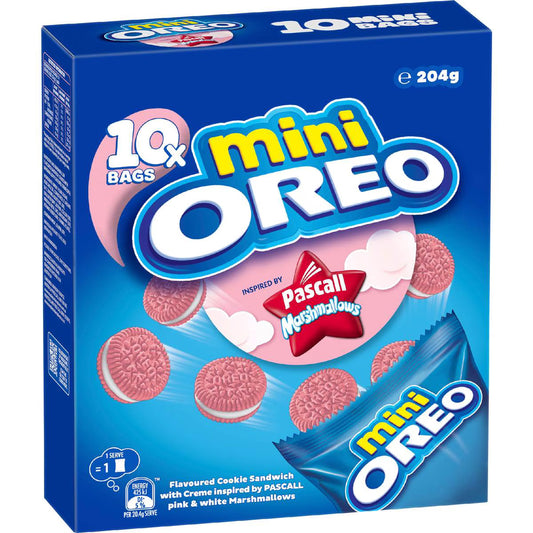 Oreo Mini Cookies Pascall Marshmallows 10 pack 204g