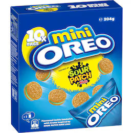 Oreo Mini Cookies Sour Patch 10 pack 204g