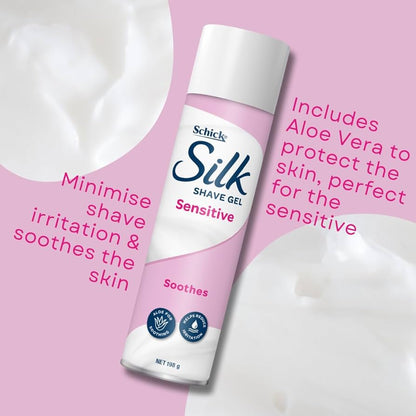Schick Silk Womens Foaming Shave Gel Sensitive