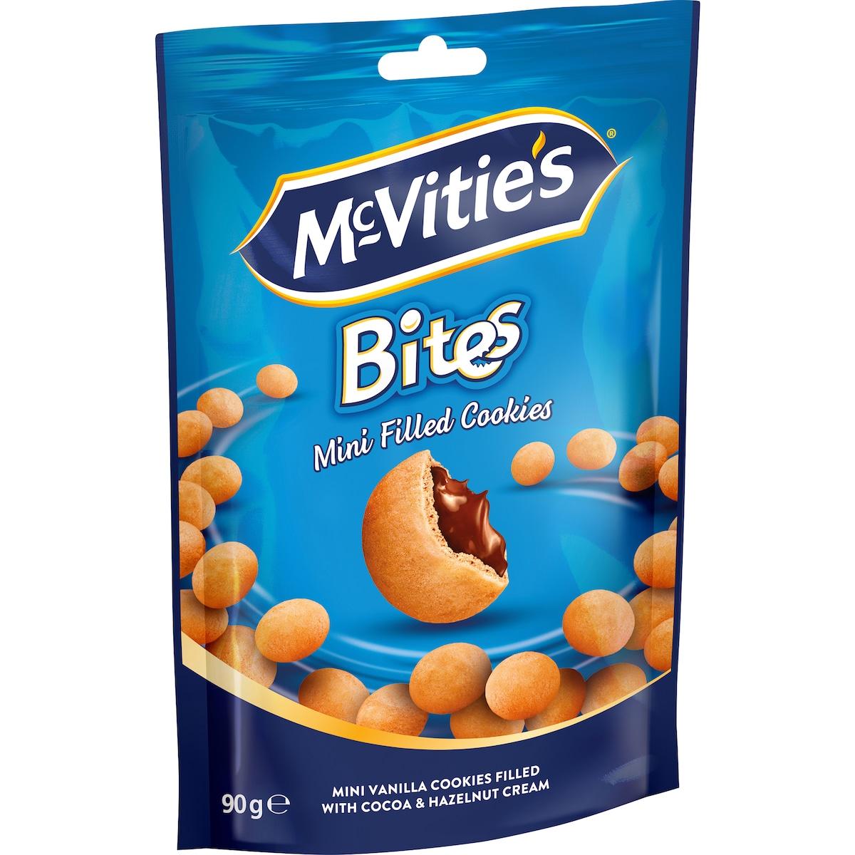 Mcvitie's bites mini filled cookies vanilla