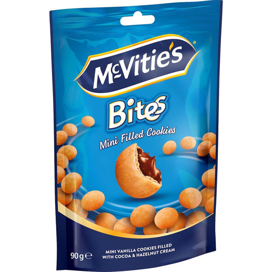 Mcvitie's bites mini filled cookies vanilla