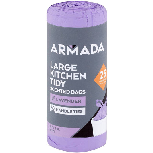 Armada Large Kitchen Tidy Bag Lavender/Lemon Scented 25 pack