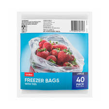 Coles Bags Freezer Large | 40 pack