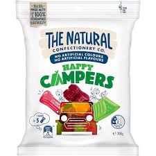 The Natural Confectionery Co. Happy Campers Lollies 200g