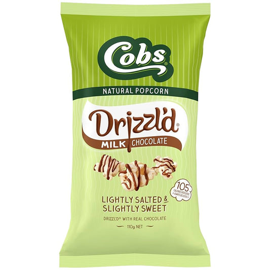 Cobs Drizzld Popcorn Sweet Milk Chocolate | 110g