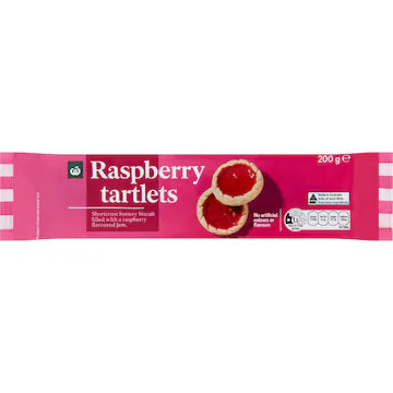 Woolworths Raspberry Tartlets 200g