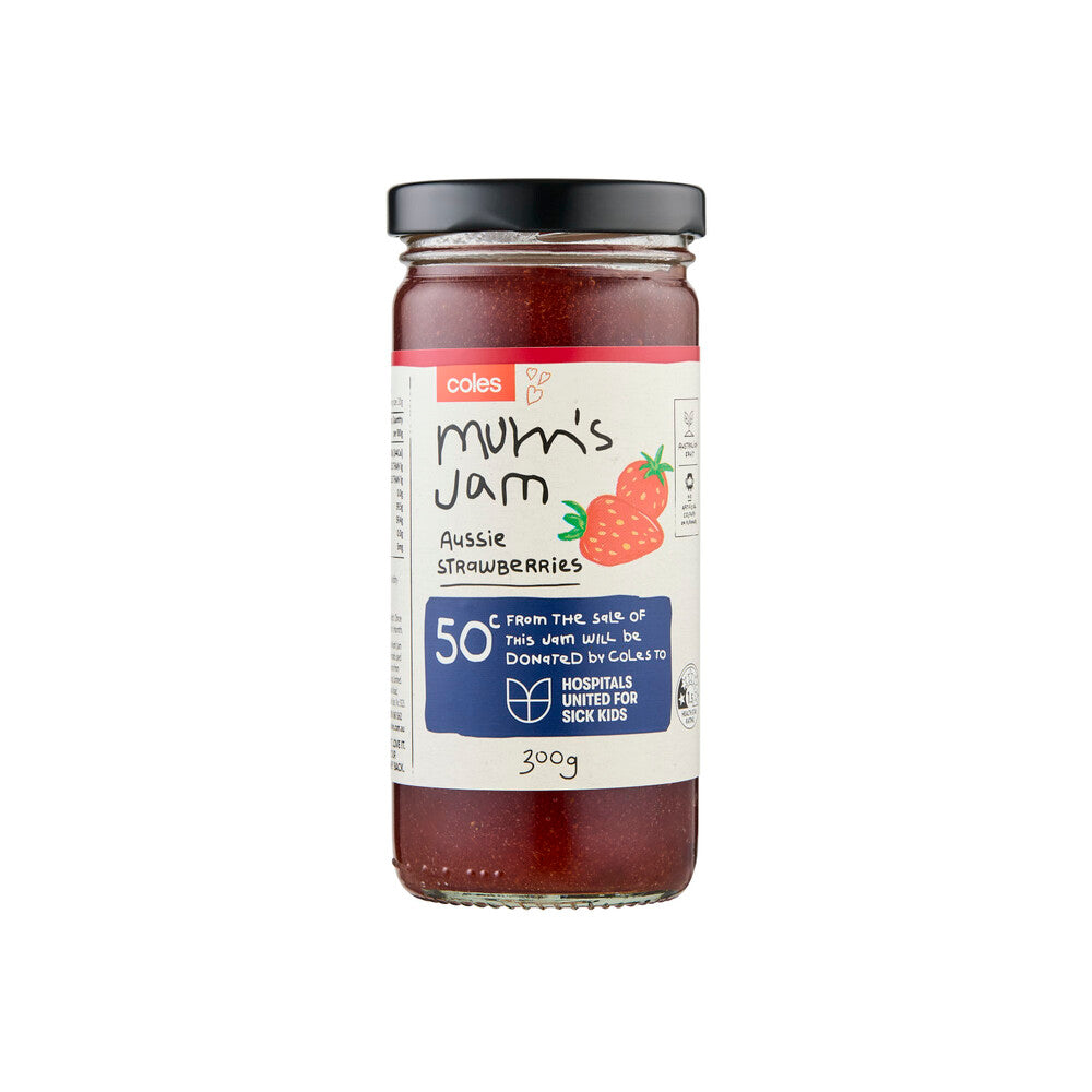 Coles Mum's Australian Strawberry Jam 300g