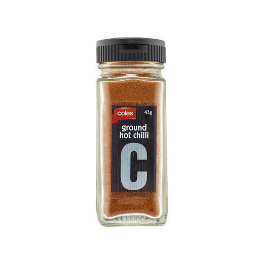 Coles Spices Ground Hot Chilli 43g