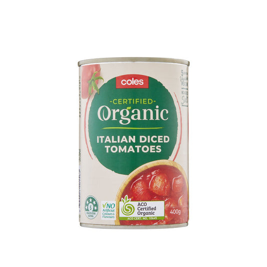 Coles Organic Italian Diced Tomatoes 400g