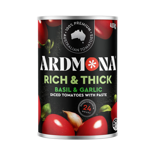 Ardmona Rich & Thick Tomatoes With Garlic & Basil | 410g
