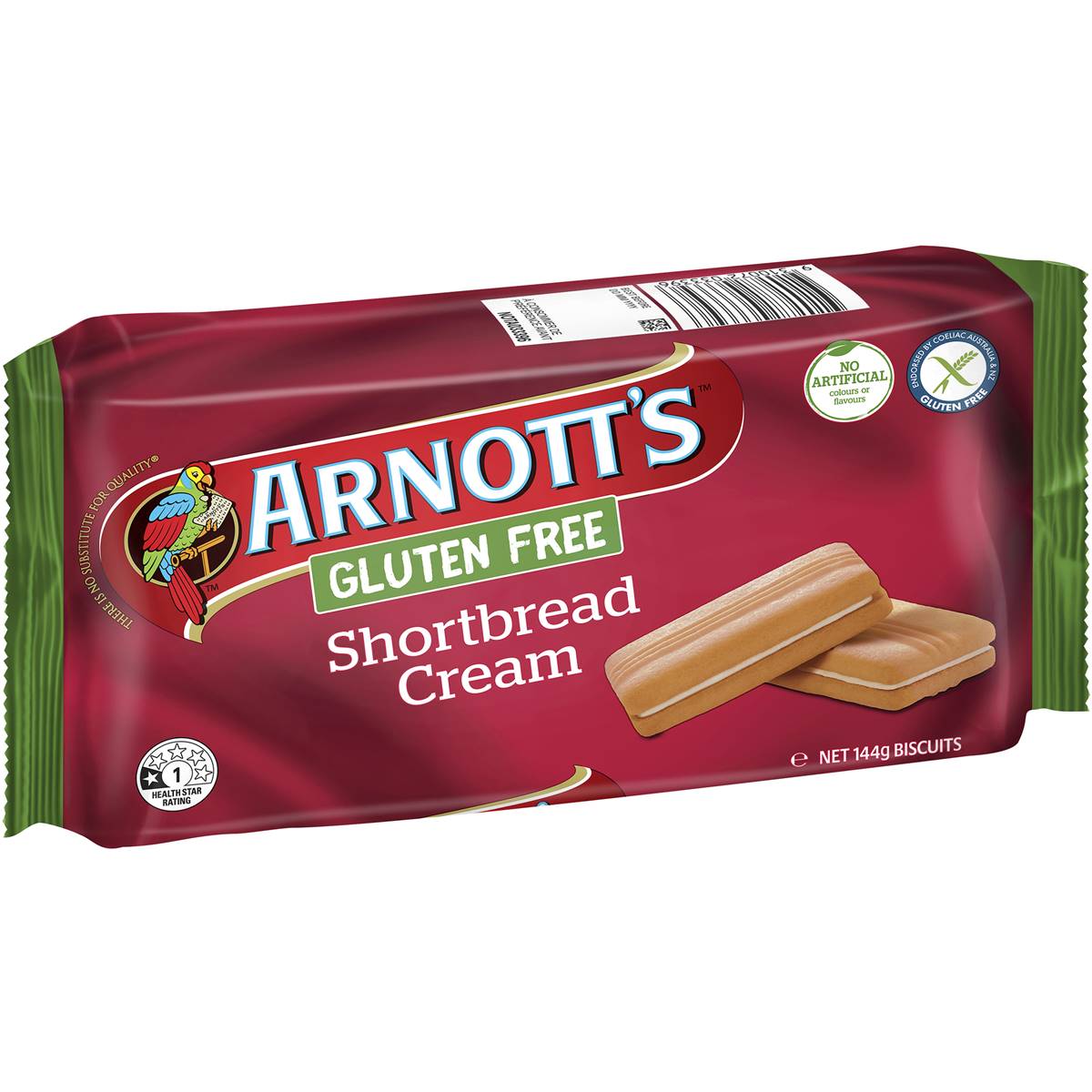Arnott's Biscuits Shortbread Cream Gluten Free 144g
