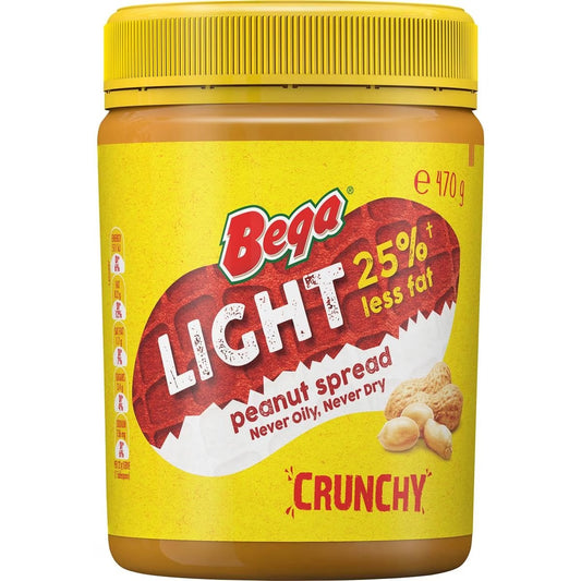 Bega Peanut Butter Crunchy Light 470g