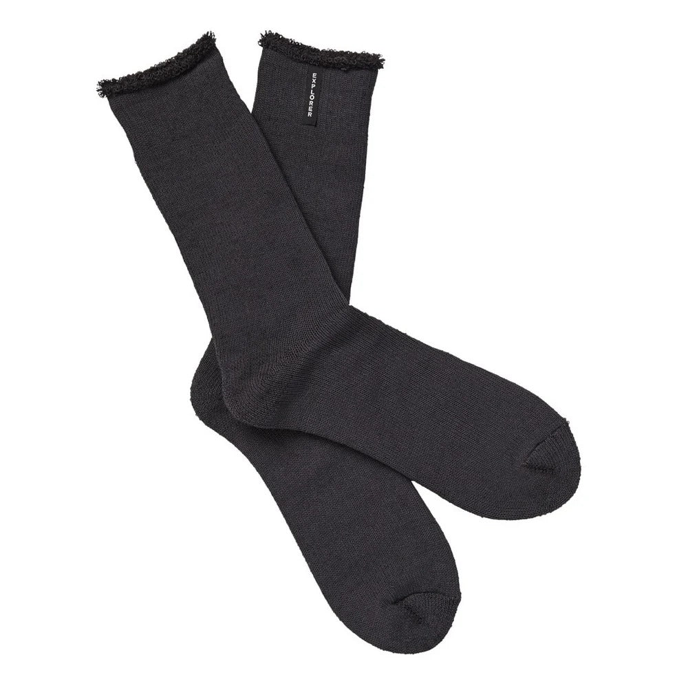 Bonds Explorer Original Crew Socks (1pk) Black/Grey - Size 6-10
