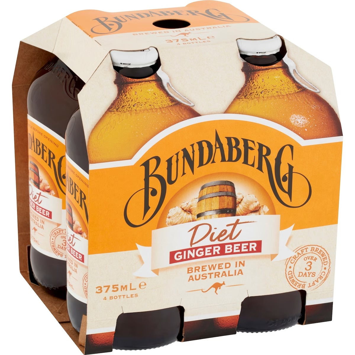 Bundaberg (4pk) Ginger Beer Diet 375ml
