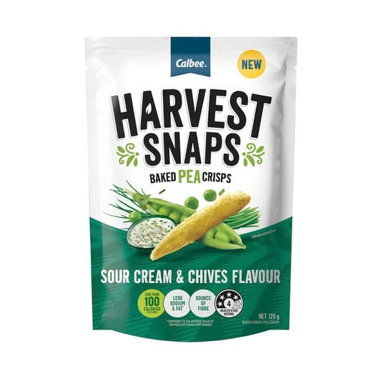 Calbee Harvest Snaps Sour Cream & Chives 120g