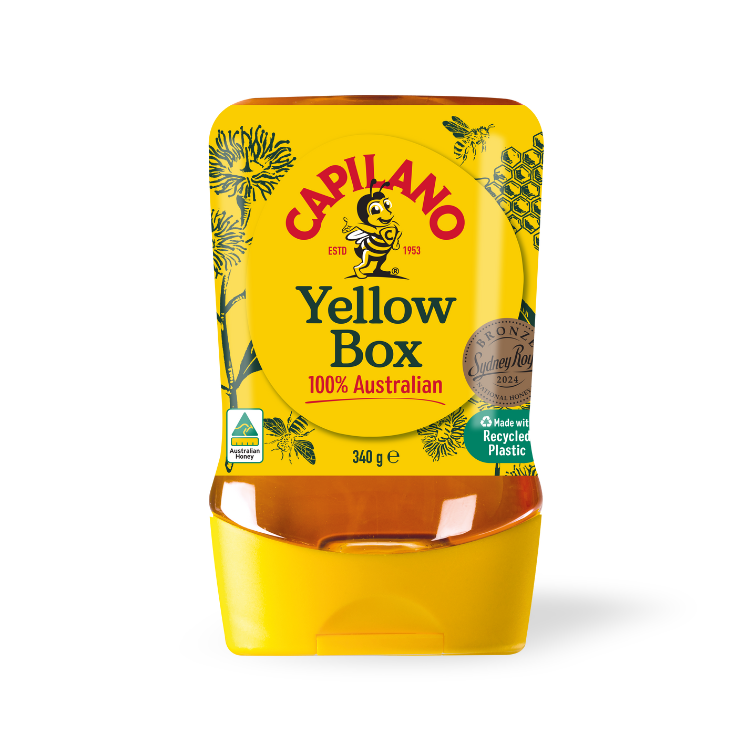 Capilano Delicate & Smooth Yellow Box Honey Upside Down 340g