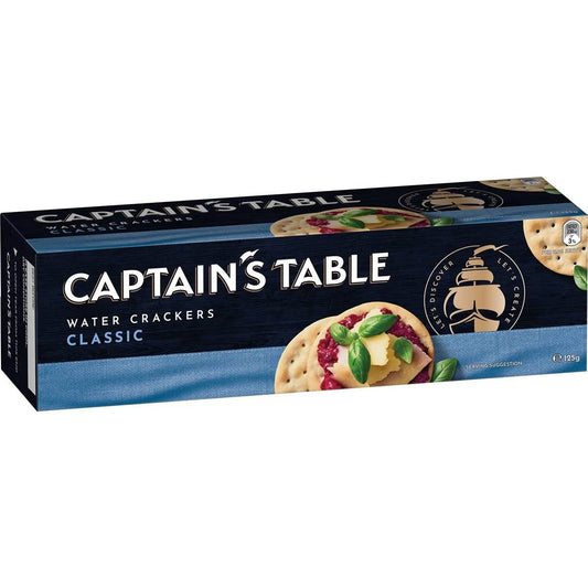 Captain's Table Water Crackers Classic 125g