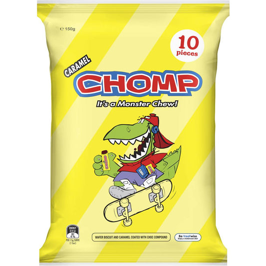 Sharepack Chomp Caramel Chocolate (10pk) 150g