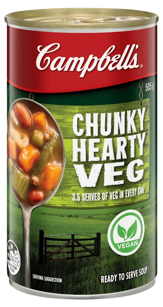 Campbell's Soup Chunky Hearty Veg  505g