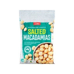 Coles Australian Macadamias Salted 200g