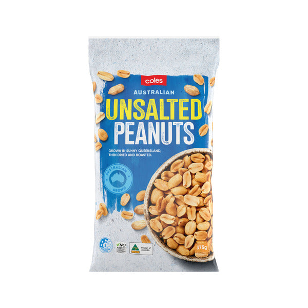 Coles Australian Peanuts Unsalted 375g