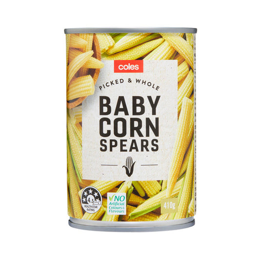 Coles Corn Spears Baby 410g