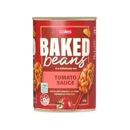 Coles Baked Beans Tomato Sauce 425g