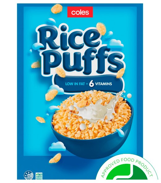 Coles Cereal Rice Puffs 475g