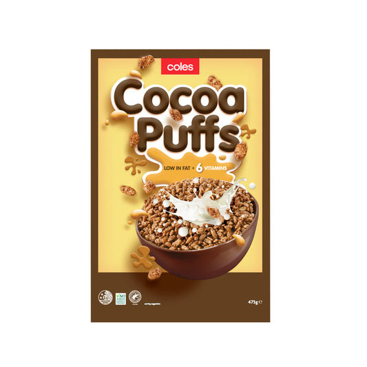 Coles Cereal Cocoa Puffs 475g
