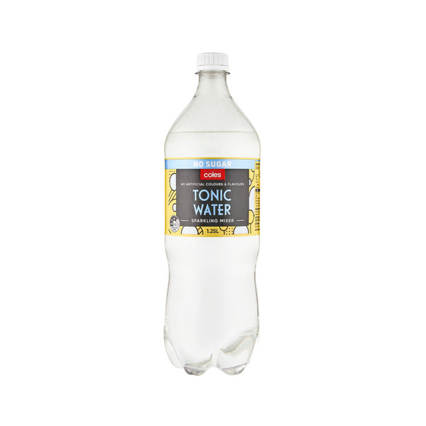 Coles Tonic Water No Sugar 1.25L