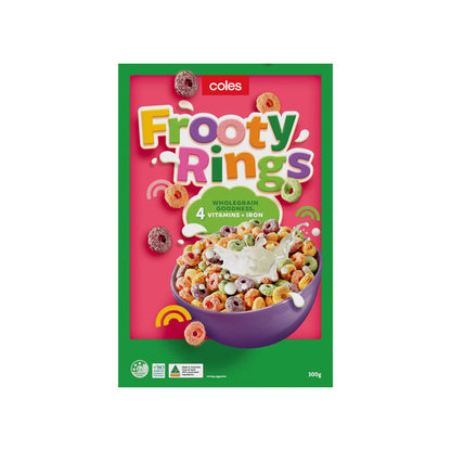 Coles Cereal Frooty Rings 300g