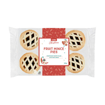 Coles Fruit Mince Pies (6pk) 360g