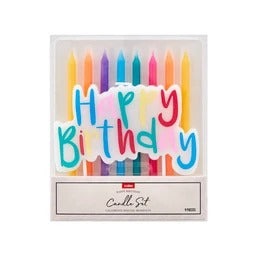 Coles Happy Birthday Candles 9pk